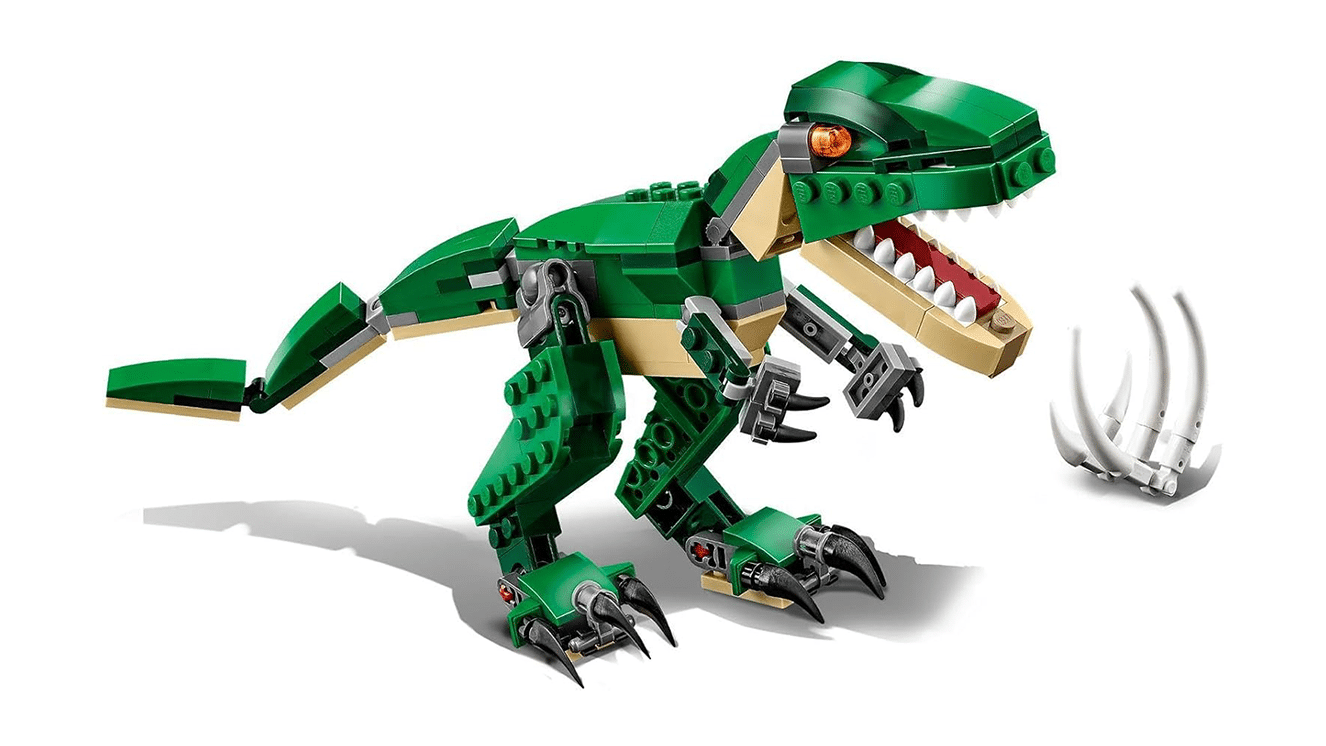 Dinosaurussen gemaakt van LEGO stenen